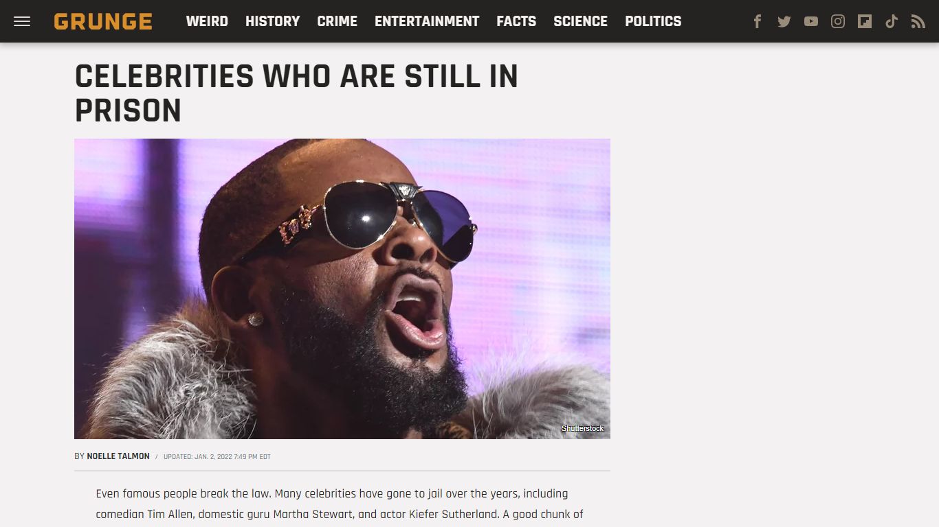 Celebrities Who Are Still In Prison - Grunge.com